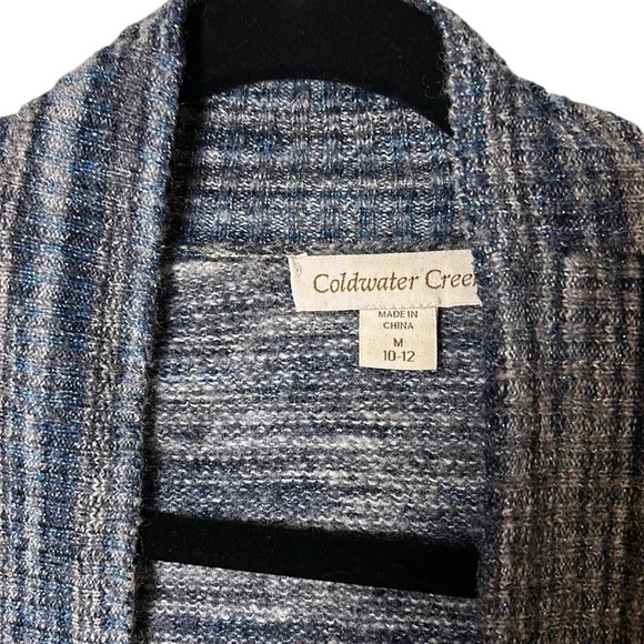 Coldwater Creek,cardigan,wool blend,metallic thread. open front Might be vintage - Picture 8 of 17